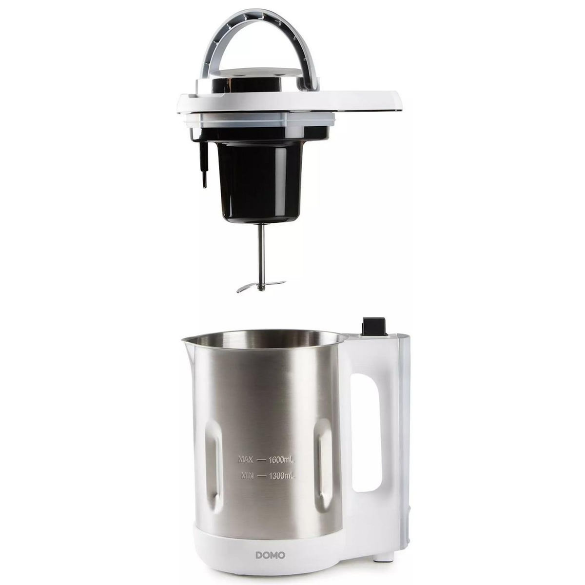 Domo Blender chauffant 1.6l 1000w inox/blanc - DO737BL