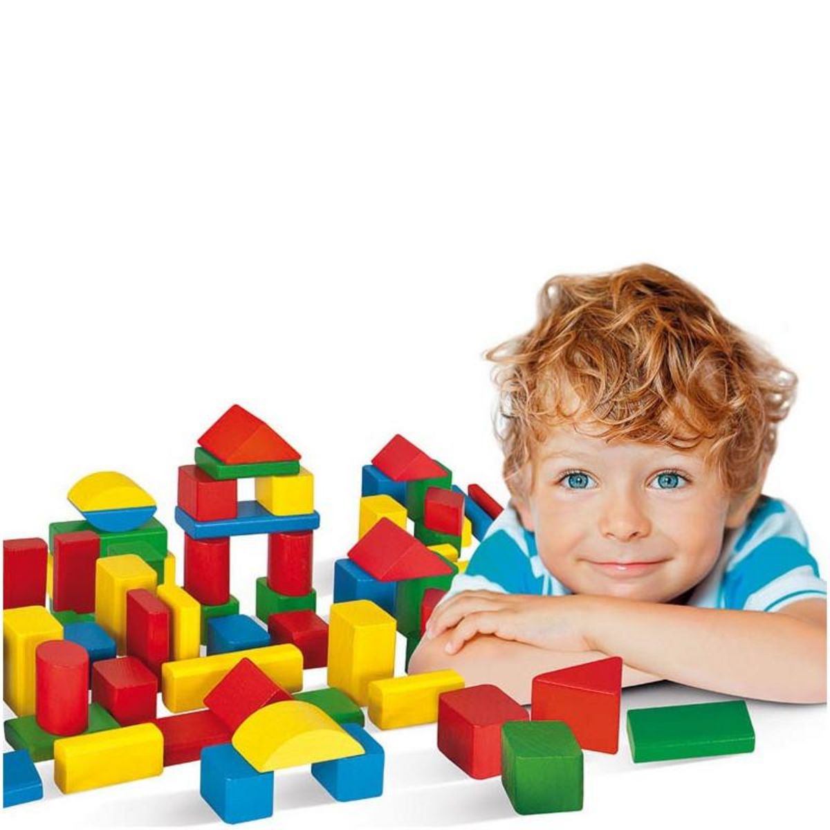 Eichhorn Eichhorn Wooden Colored Blocks, 100 pcs.