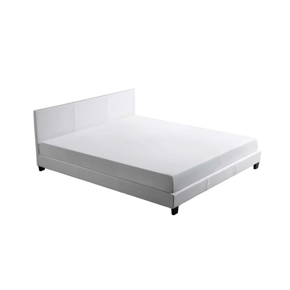 Lit avec tête de lit et sommier à lattes 160x200 cm MARTIN