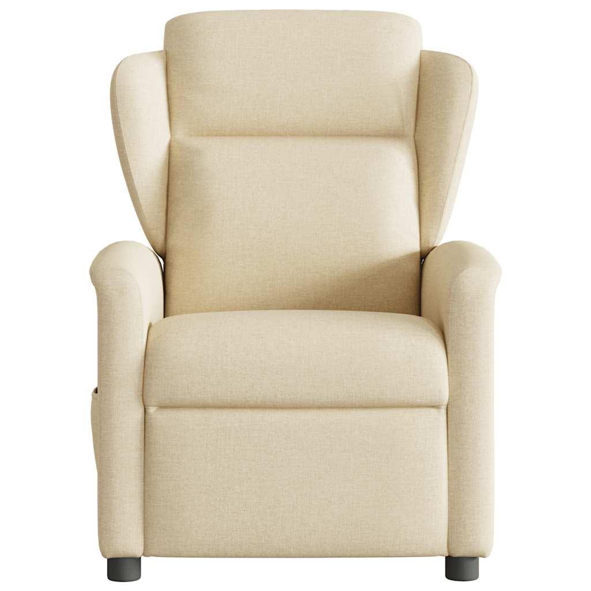 Voir la diapositive 3 : VIDAXL Fauteuil inclinable Creme Tissu