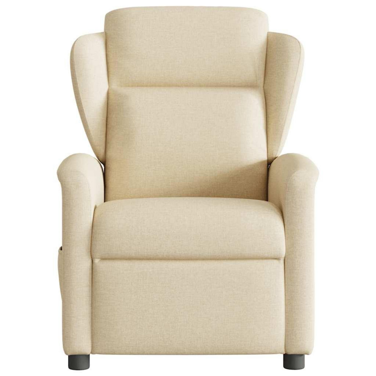 VIDAXL Fauteuil inclinable Creme Tissu