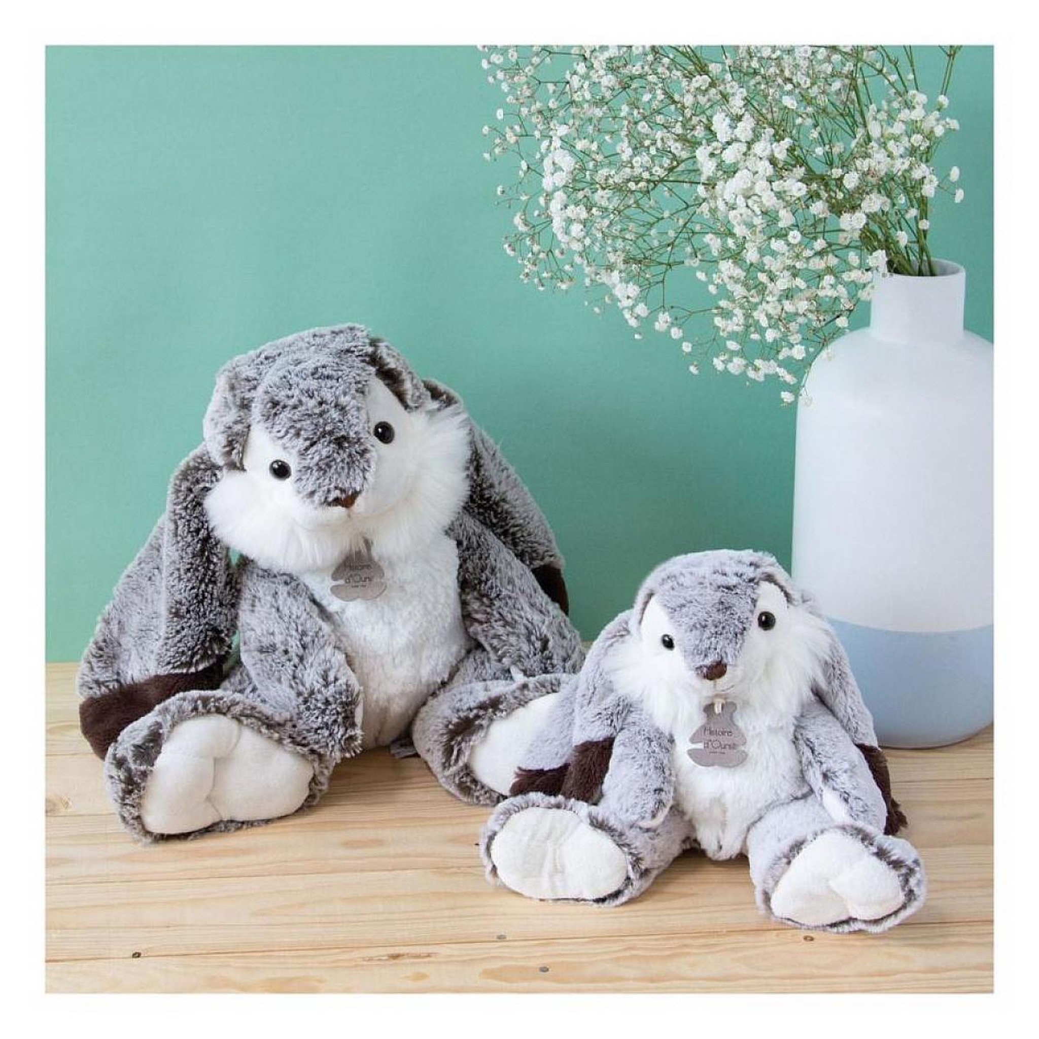 Voir la diapositive 3 : Histoire D'Ours Doudou - Lapin marius - 40 cm