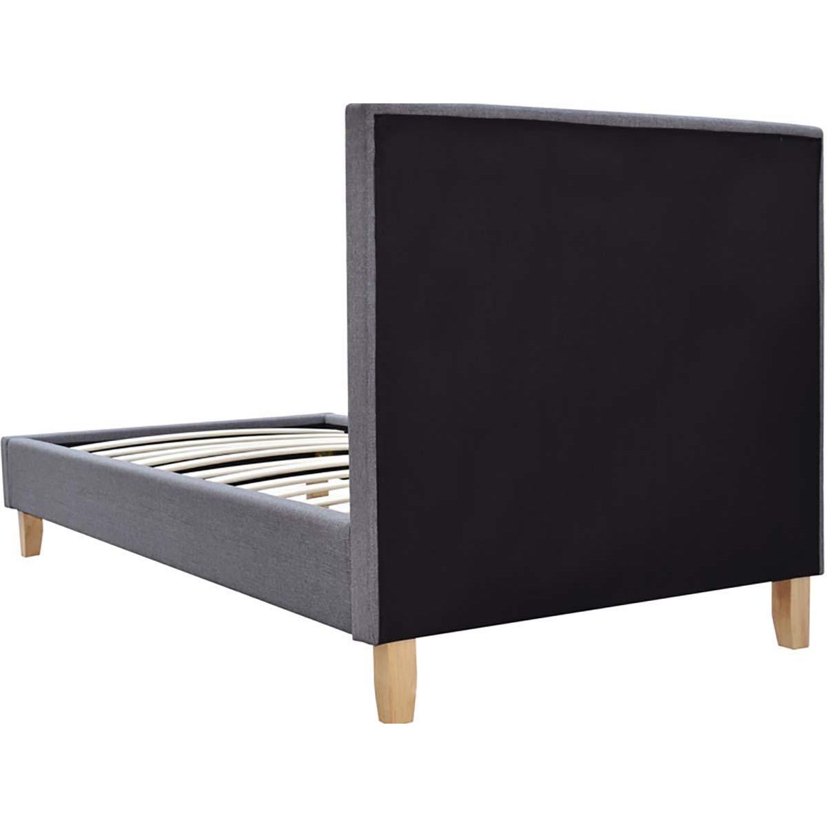 Habitat et Jardin Lit  Elise  - 90 x 190 cm - Gris