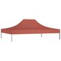 Voir la diapositive 2 : VIDAXL Toit de tente de reception 4,5x3 m Terre cuite 270 g/m^2