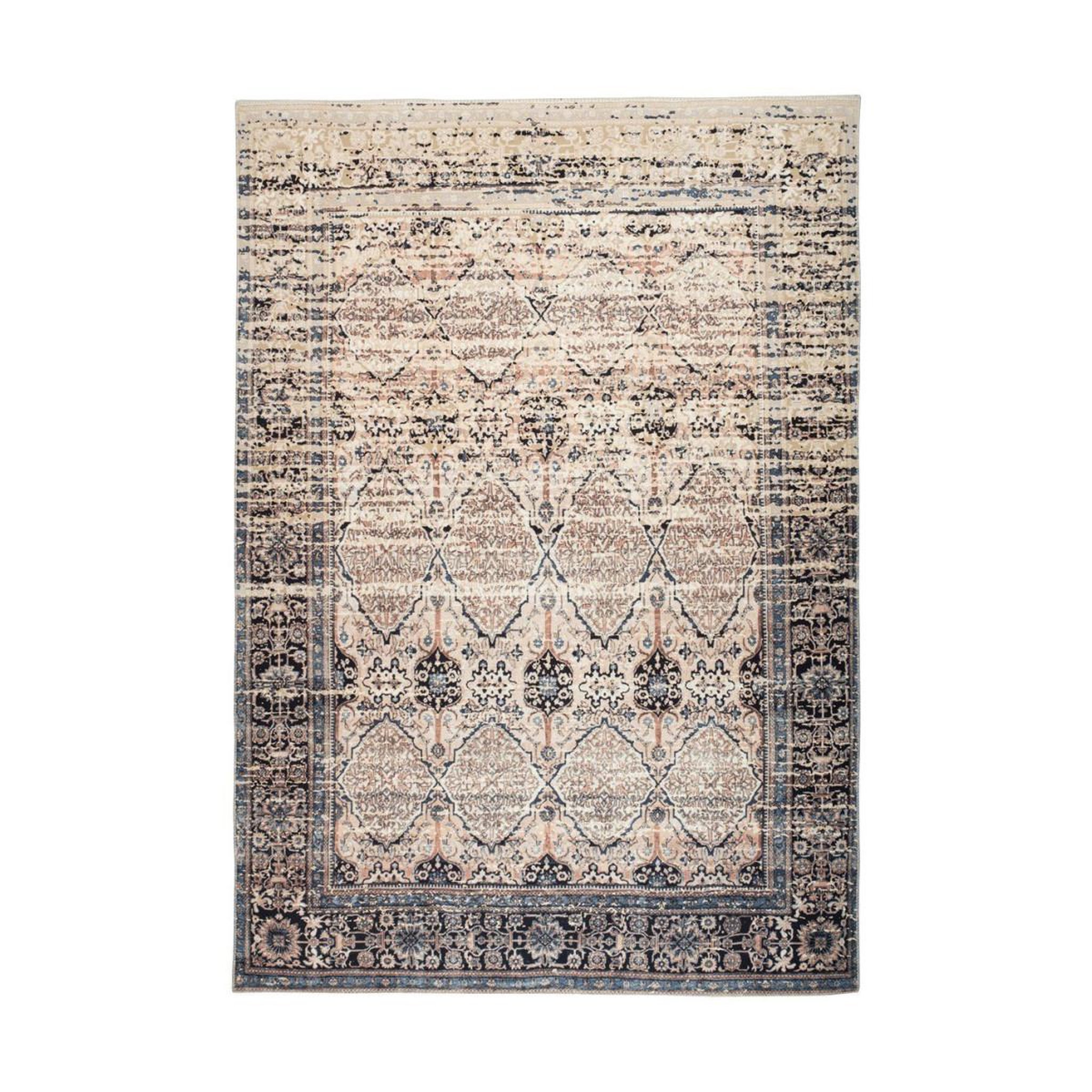 Voir la diapositive 1 : Paris Prix Tapis Vintage Motif Oriental  Galaxy IV  Beige & Bleu