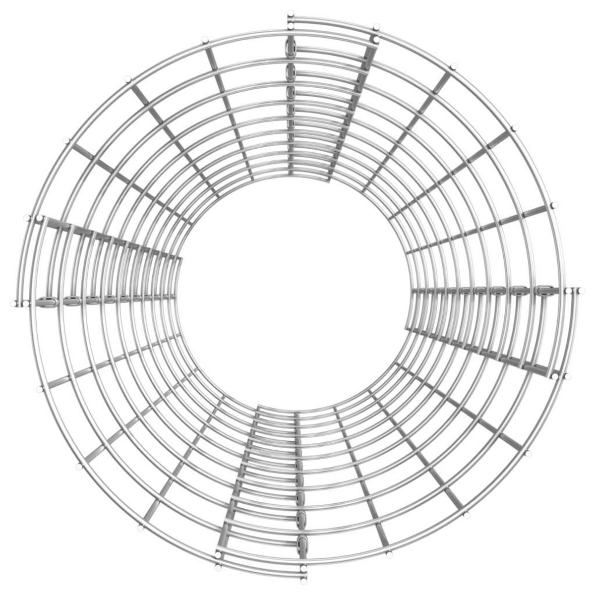 VIDAXL Lit sureleve a gabion circulaire 3pcs Acier galvanise Ø30x100cm