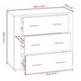Voir la diapositive 6 : VIDAXL Buffet Chene fume 80x33x70 cm Bois d'ingenierie