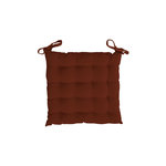SOLEIL D'OCRE Dessus de chaise capitonné en coton 40x40x5 cm PANAMA, par Soleil d'Ocre. Coloris disponibles : Gris, Rouge, Beige, Noir, Blanc