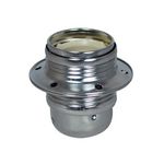 CENTRALE BRICO Douille e27 filetage métal argent TIBELEC