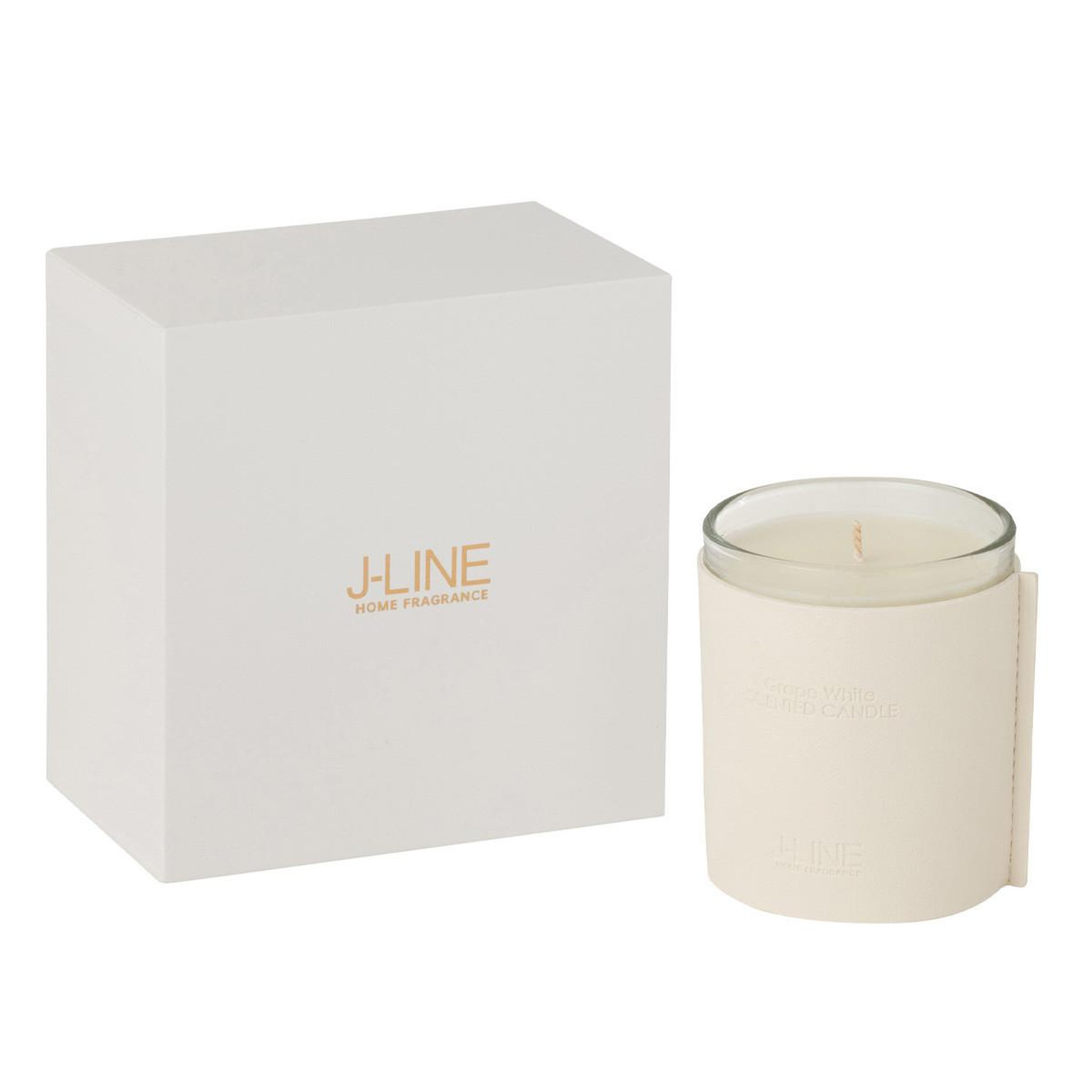 J-LINE Bougie parfumée  scented  14cm grape white