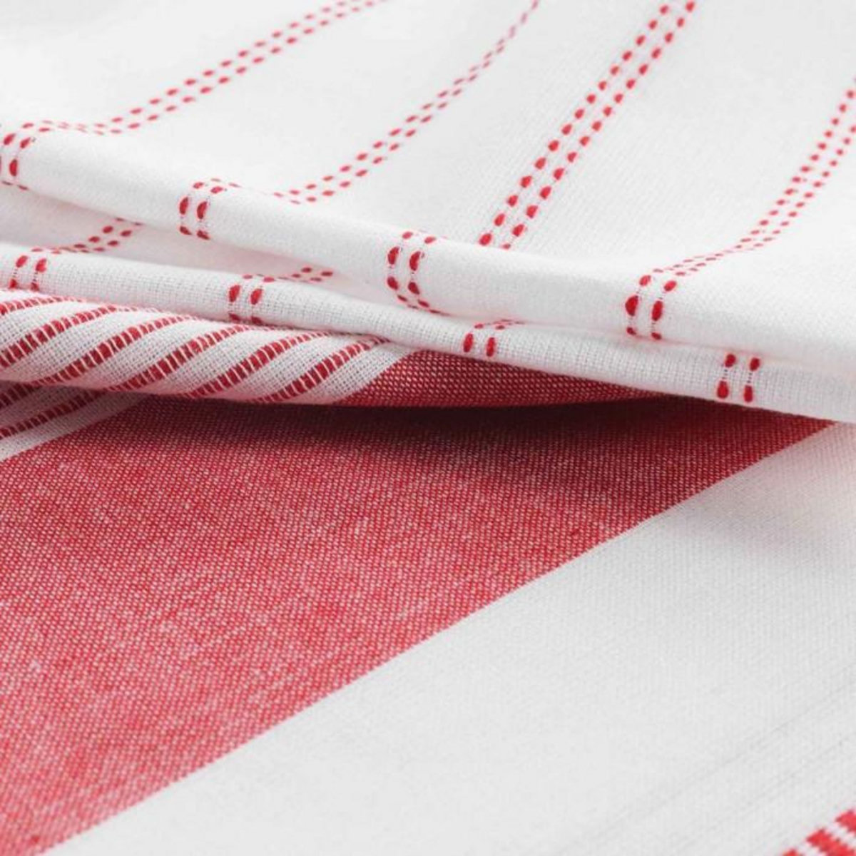 Paris Prix Lot de 2 Torchons de Cuisine  Harold  50x70cm Rouge