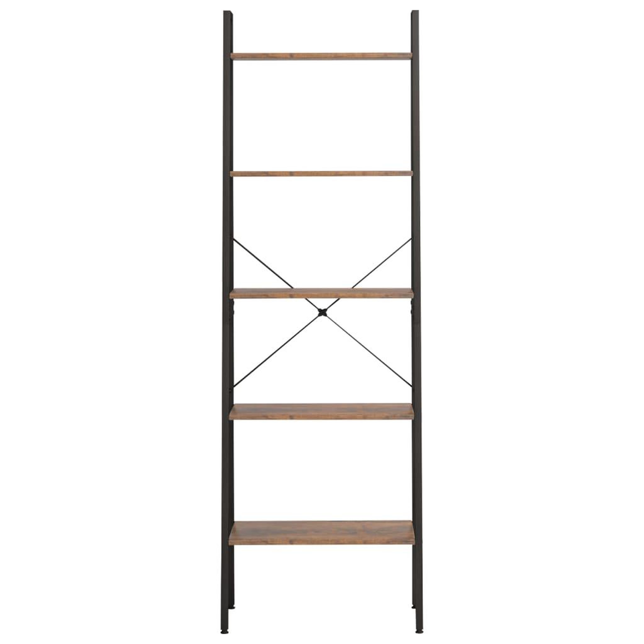 Voir la diapositive 3 : VIDAXL Etagere sur pied 5 niveaux Marron fonce et noir 56x35x174 cm