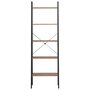 Voir la diapositive 3 : VIDAXL Etagere sur pied 5 niveaux Marron fonce et noir 56x35x174 cm