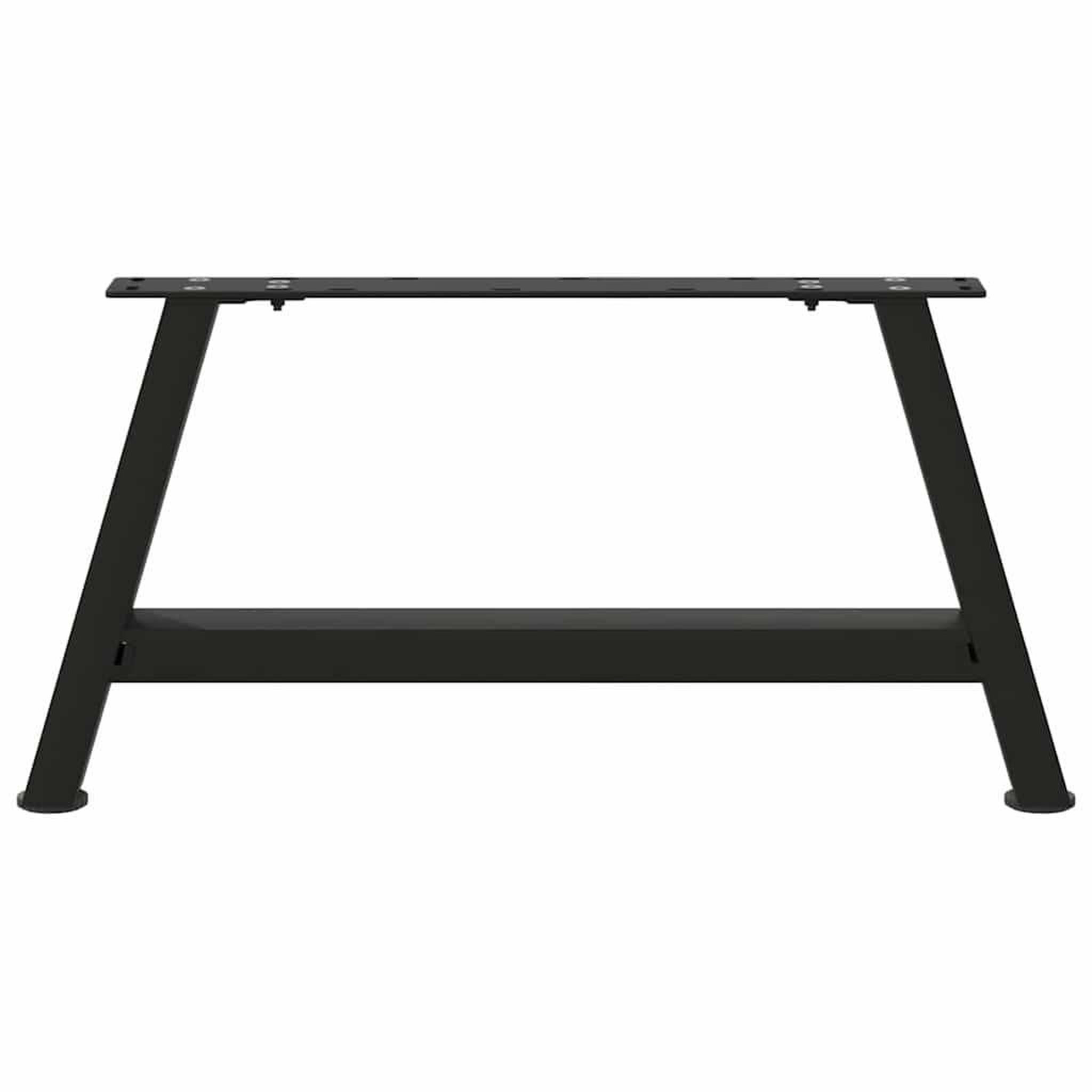 Voir la diapositive 5 : VIDAXL Pieds de table basse forme de A 2 pcs noir 60x(30-31) cm acier