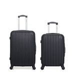 HERO HERO - Lot de 2 - Valise weekend et valise cabine CARPATES. Coloris disponibles : Rose, Bleu, Gris, Beige
