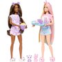 Voir la diapositive 2 : BARBIE Barbie - Cutie Reveal Soirée Pyjama - Coffret rempli de surprises avec 2 poupées articulées et 35+ accessoires