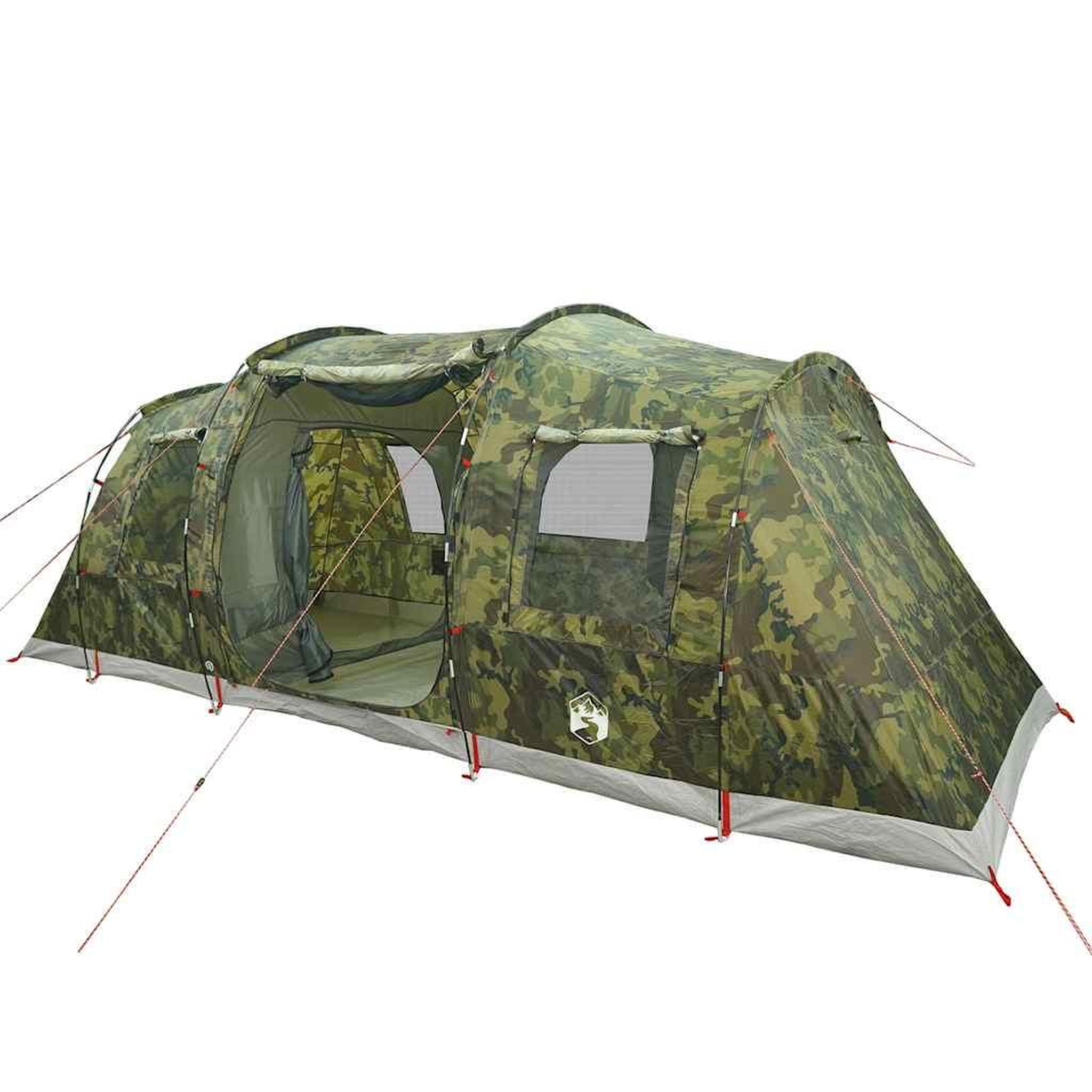 Voir la diapositive 5 : VIDAXL Tente familiale tunnel 6 personnes camouflage impermeable