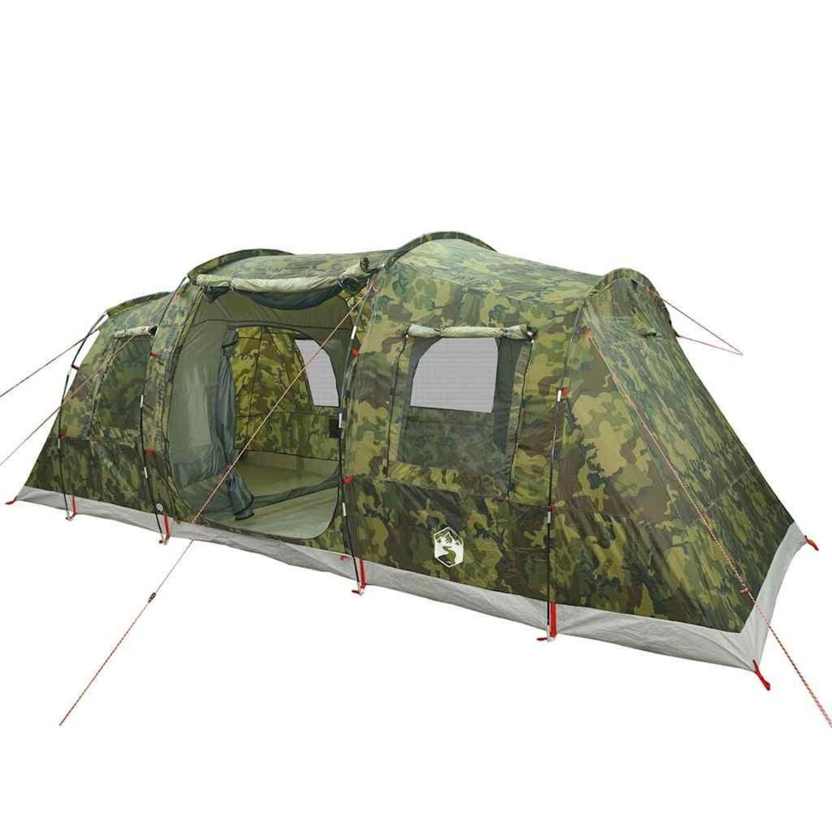 VIDAXL Tente familiale tunnel 6 personnes camouflage impermeable