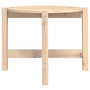Voir la diapositive 5 : VIDAXL Table basse Ø 62,5x45 cm Bois massif de pin