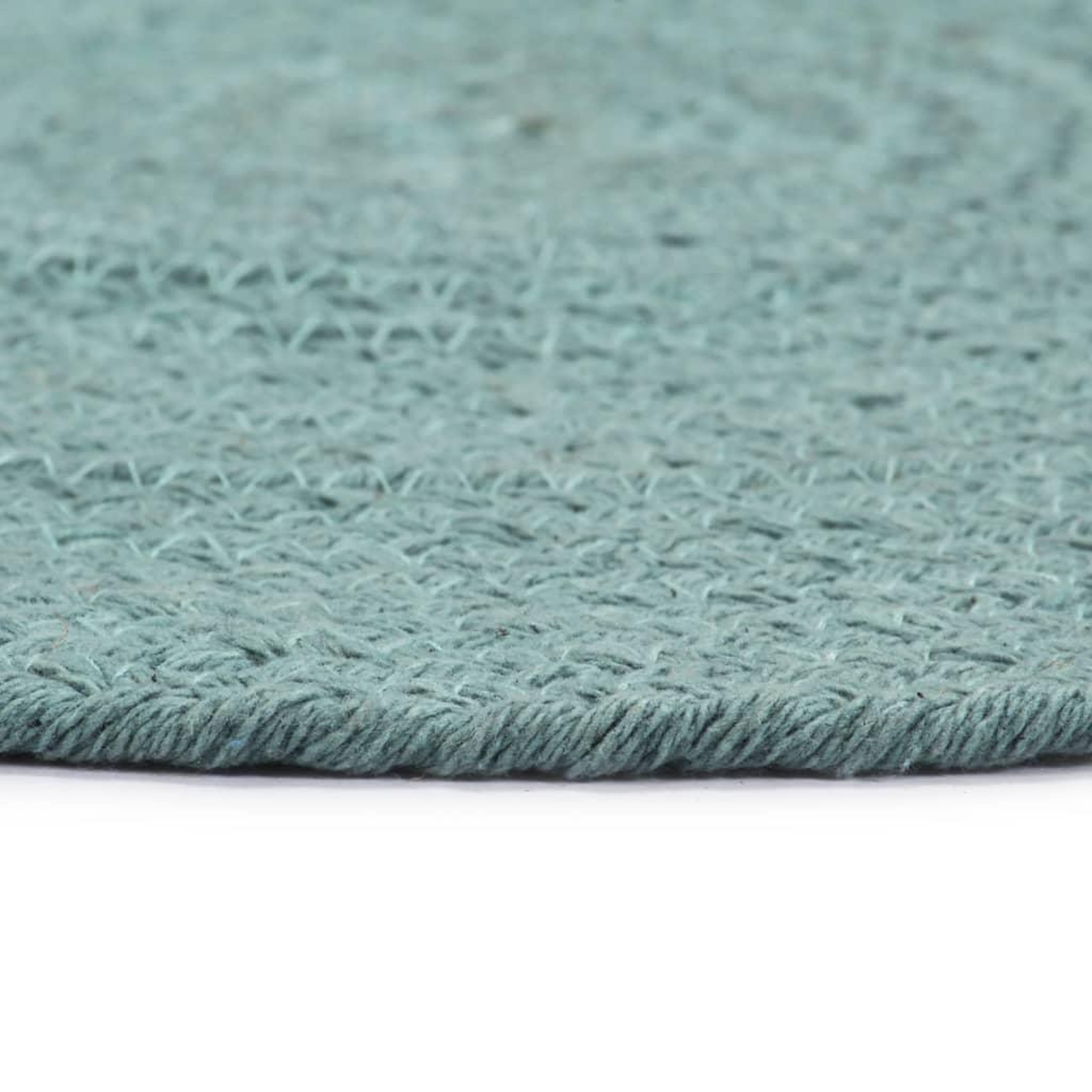 Voir la diapositive 3 : VIDAXL Napperons 4 pcs Vert Plain 38 cm Rond Coton