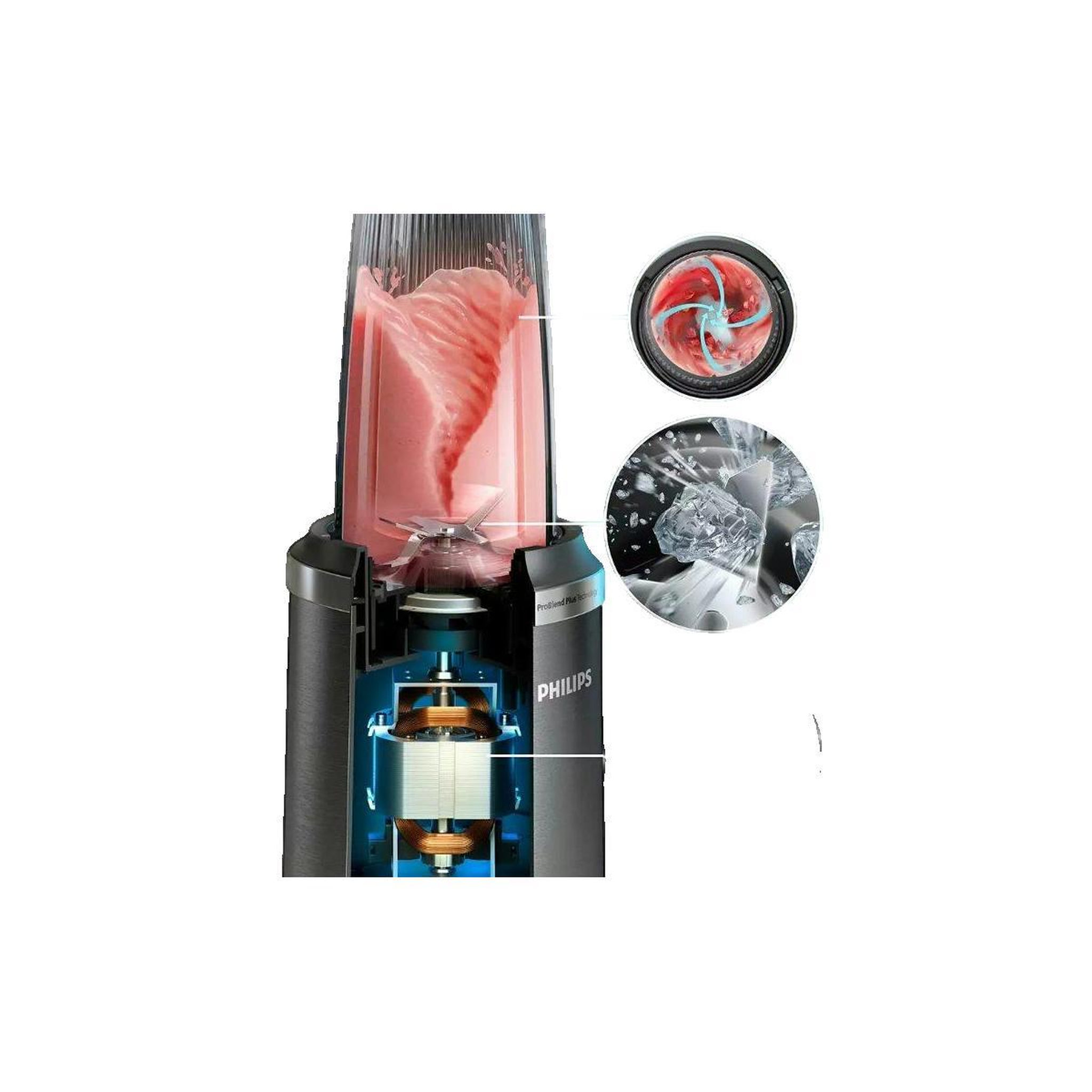 Voir la diapositive 2 : Philips Blender Philips HR2767/00 Puissance 1000W Capacité 1,5L Noir