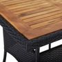 Voir la diapositive 4 : VIDAXL Ensemble a manger de jardin 5 pcs Noir Resine tressee et acacia