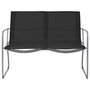 Voir la diapositive 2 : VIDAXL Salon de jardin 4 pcs Tissu et acier Noir