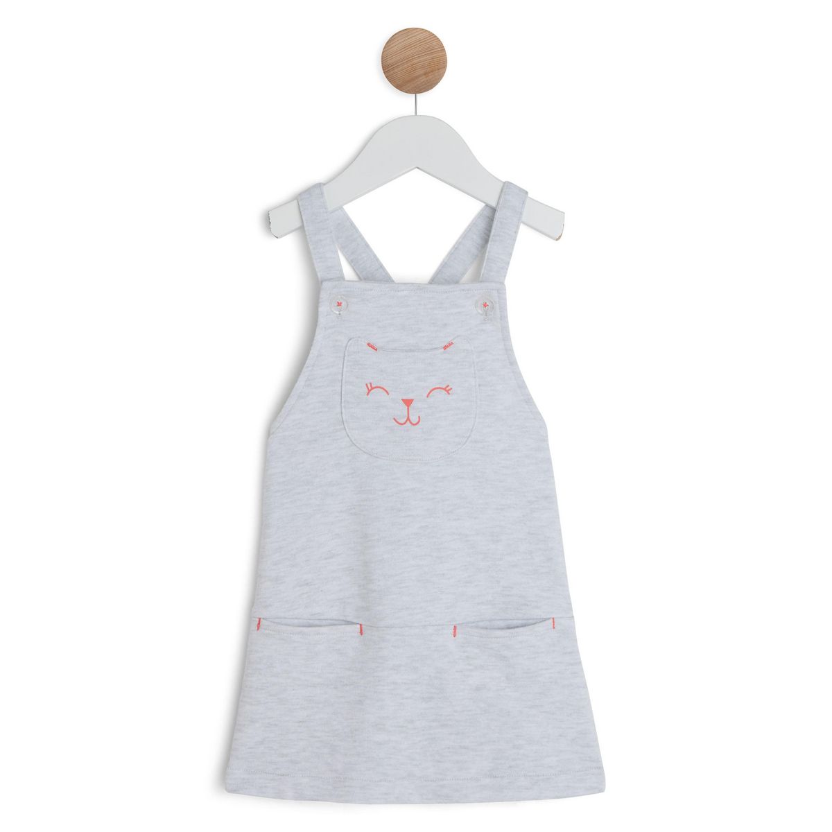 IN EXTENSO Robe molleton bébé fille