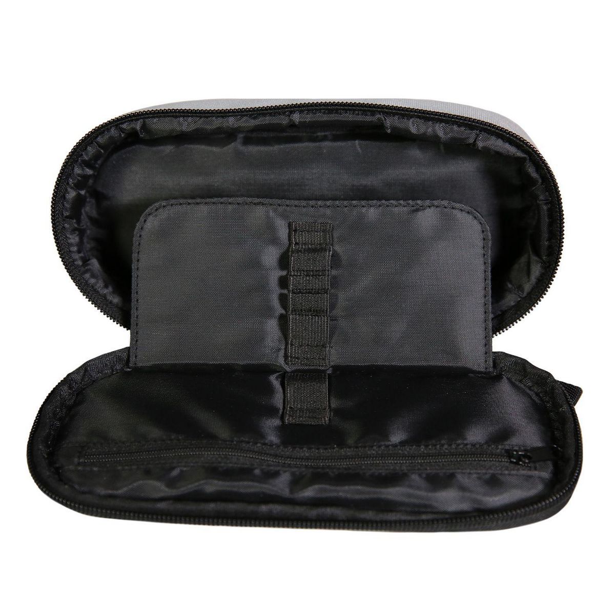 Bagtrotter BAGTROTTER Trousse scolaire ovale Plumier Offshore Grise