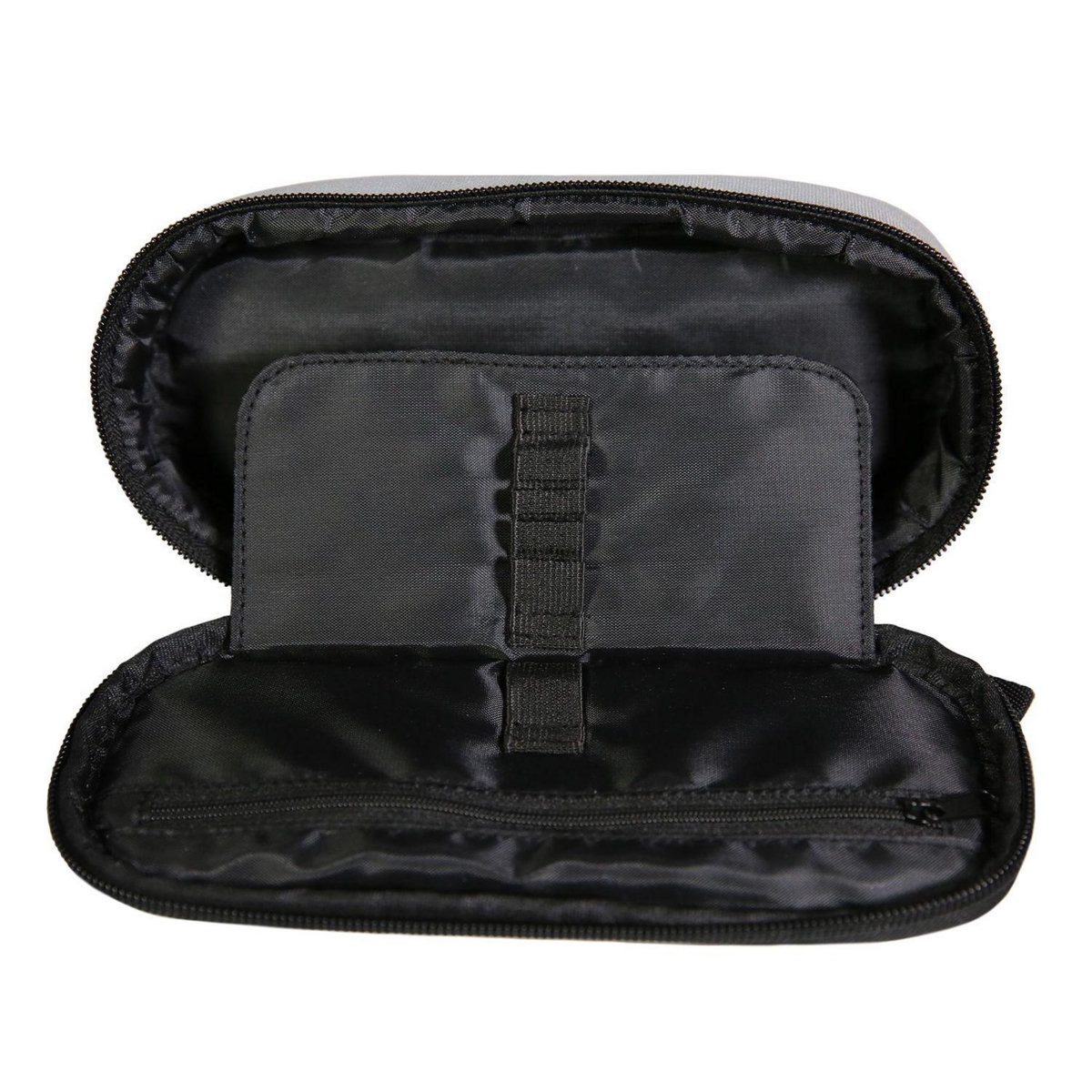 Bagtrotter BAGTROTTER Trousse scolaire ovale Plumier Offshore Grise