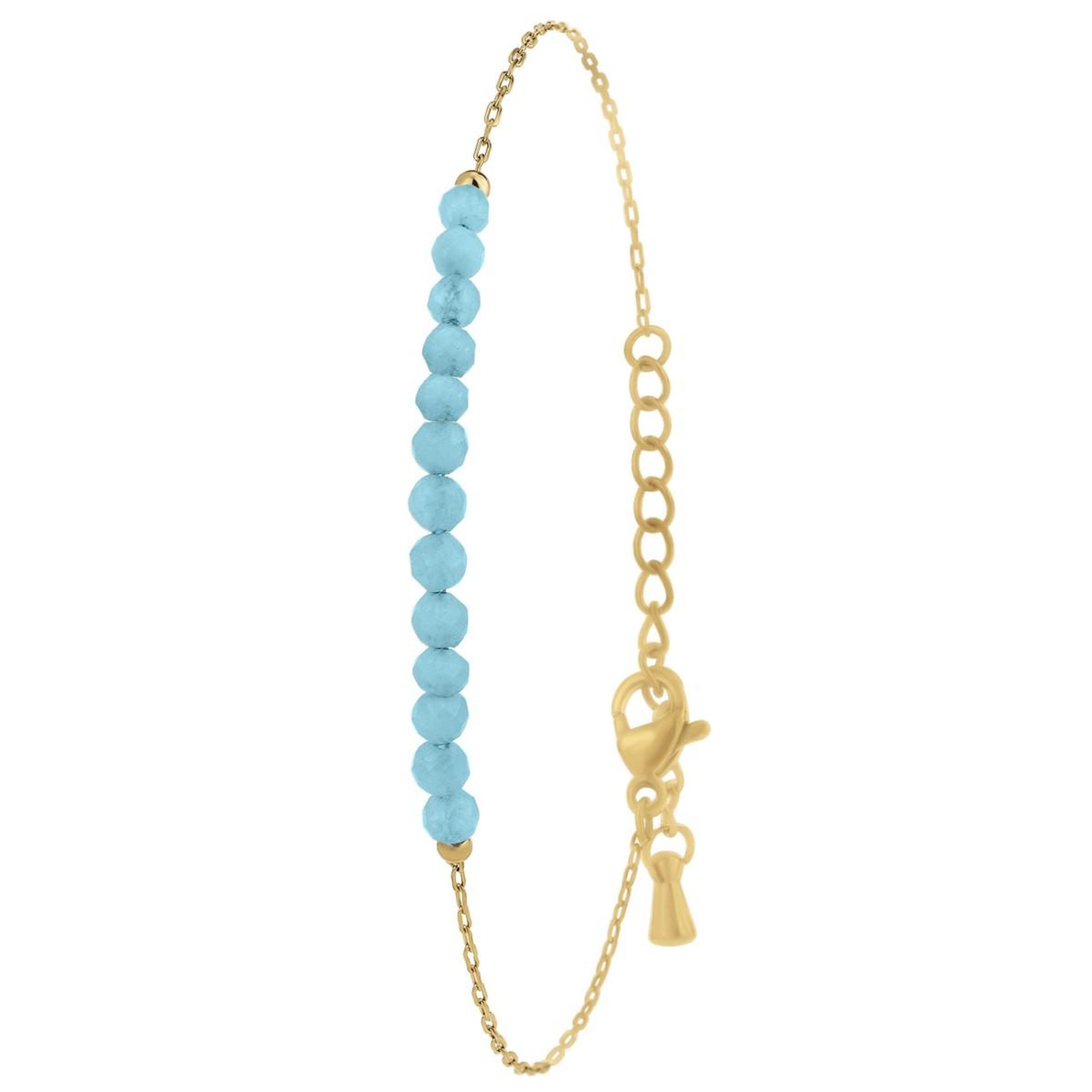 SC BOHEME Bracelet SC Bohème orné d'aquamarines