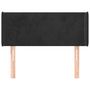 Voir la diapositive 3 : VIDAXL Tete de lit avec oreilles Noir 93x16x78/88 cm Velours