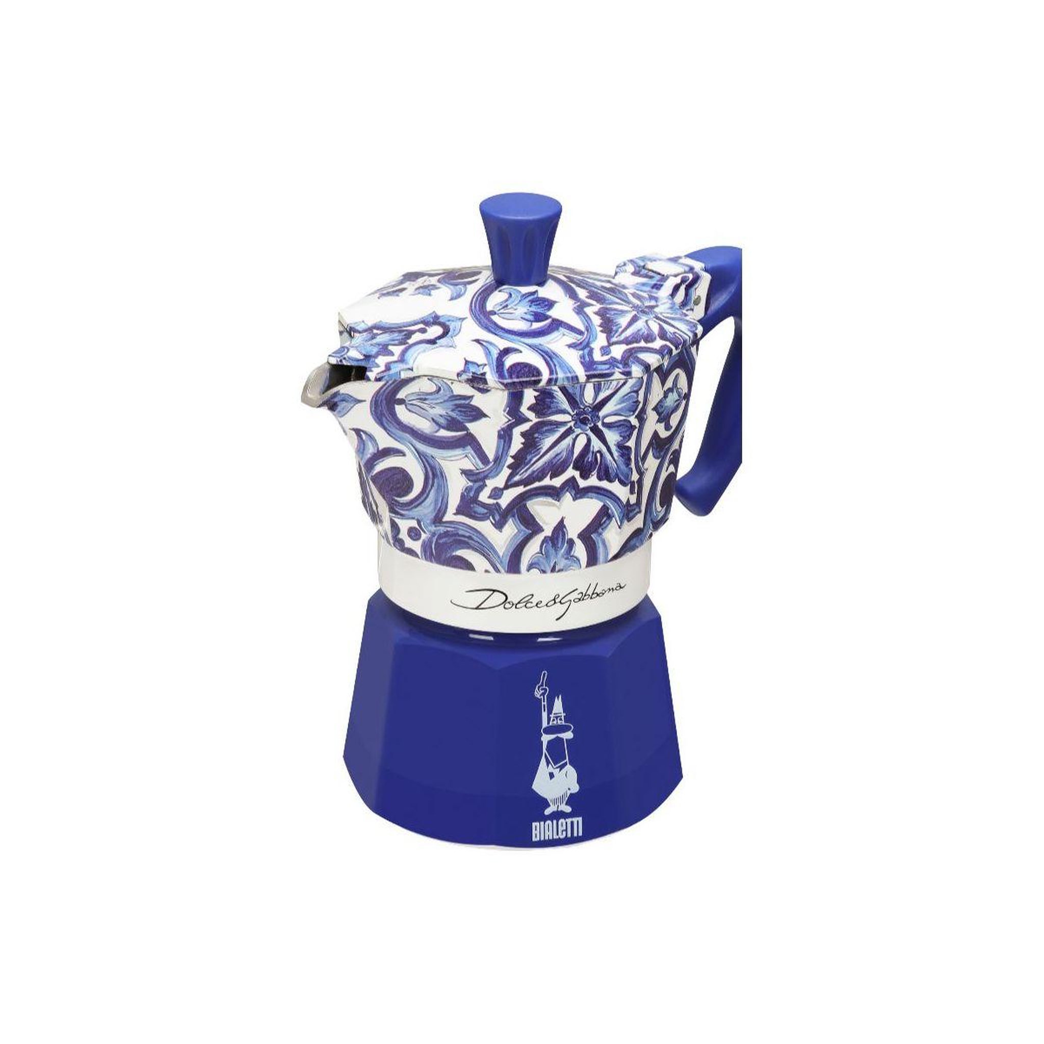 Voir la diapositive 3 : BIALETTI Cafetière italienne Moka Express Bleu Dolce Gabbana - capacité 6 tasses