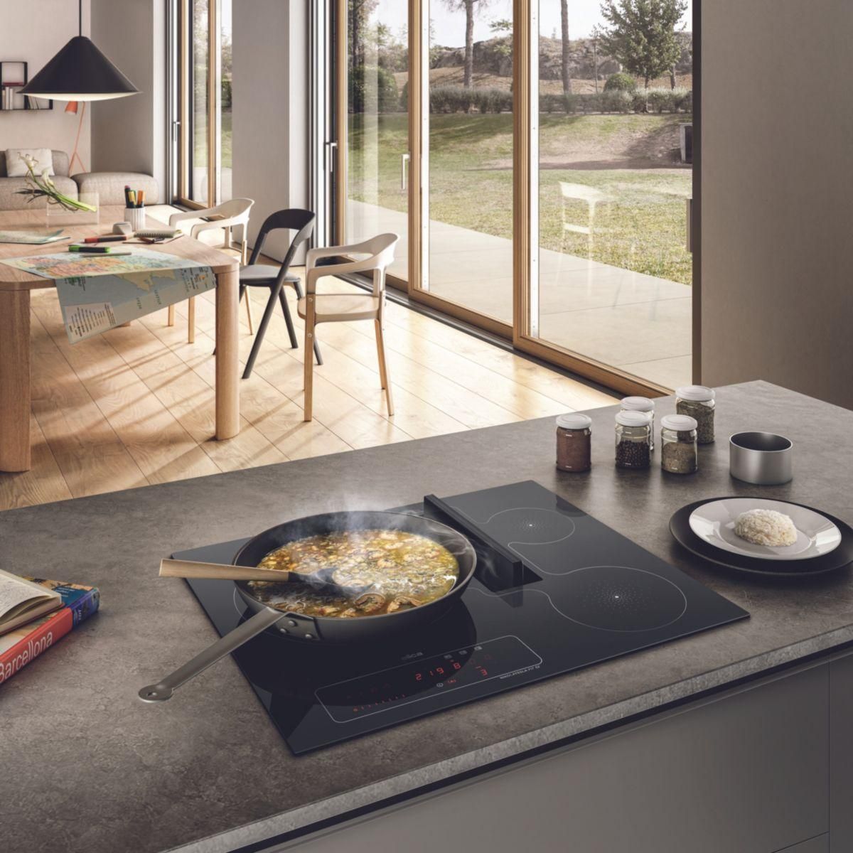 ELICA Plaque induction aspirante NIKOLATESLA FIT 3Z PRO 72 recyclage