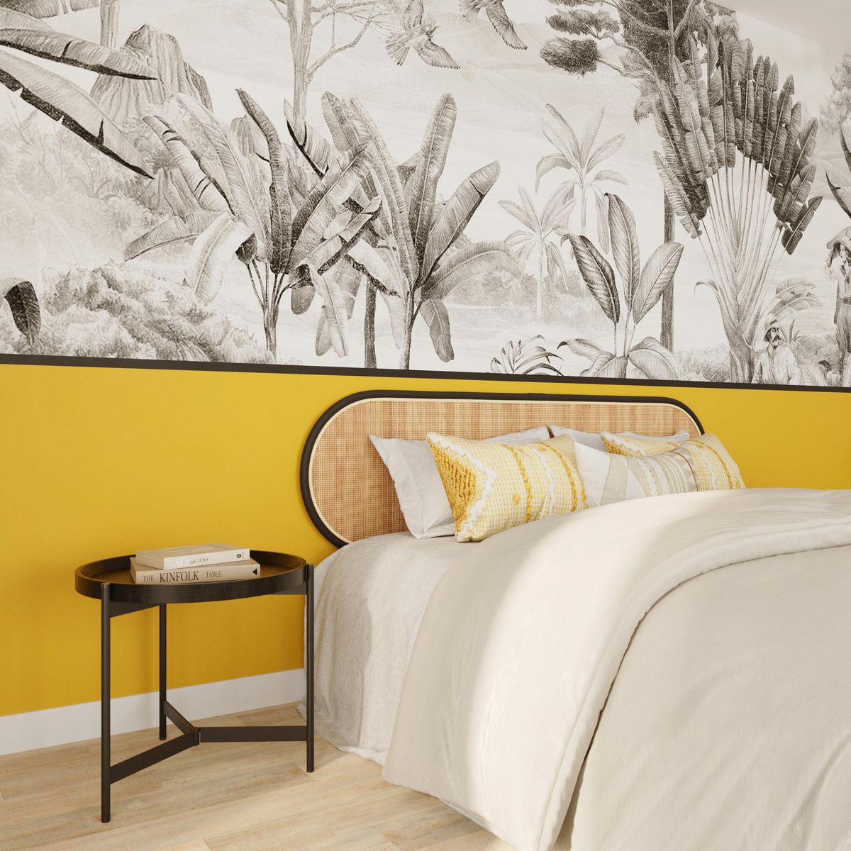 Rendez vous déco Tête de lit en rotin naturel 140 cm - Navahino