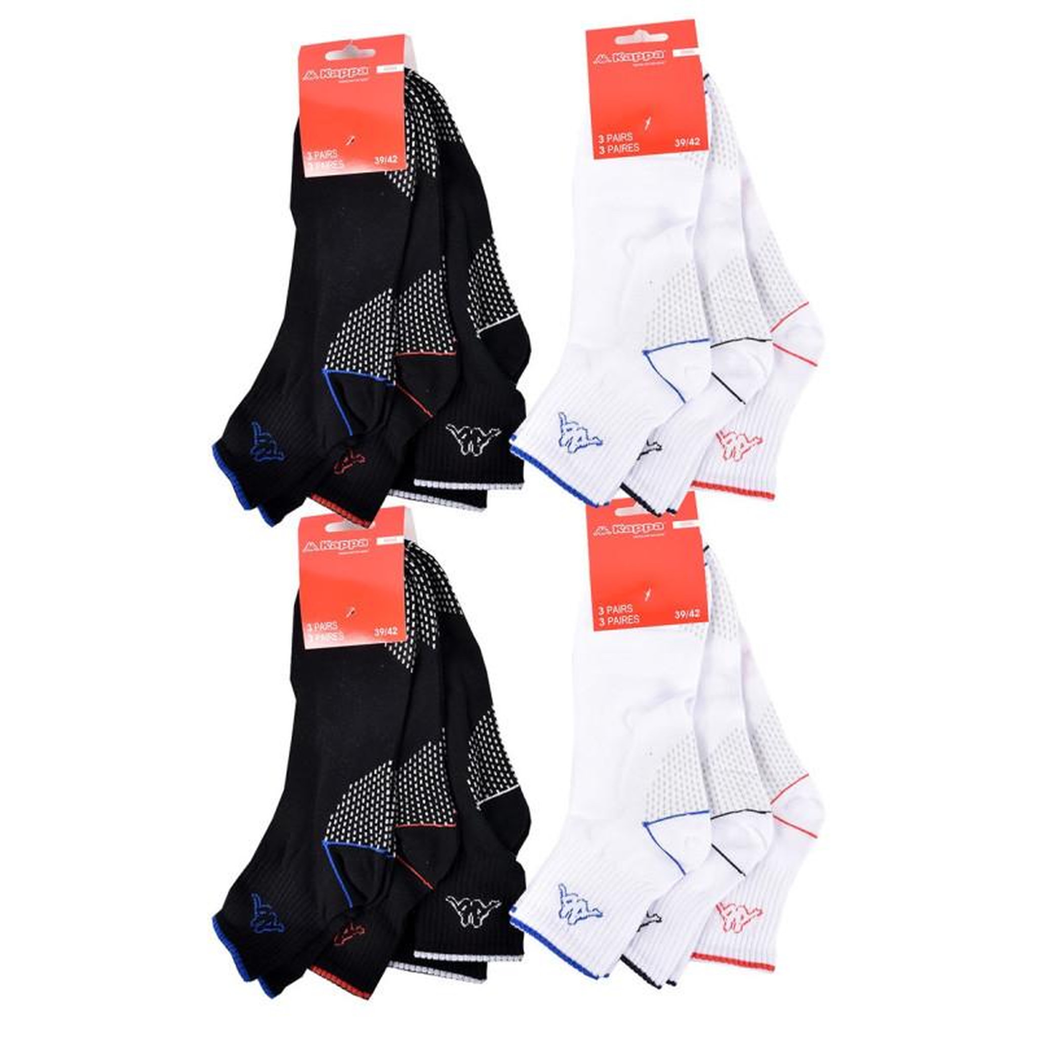 Voir la diapositive 3 : KAPPA Chaussettes Homme QUARTER KAPPA