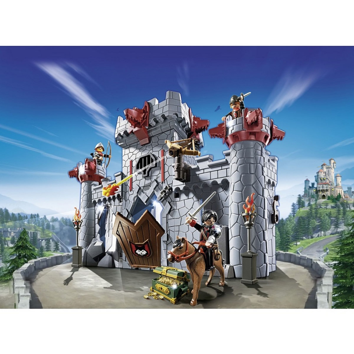 PLAYMOBIL 6697 - Super 4 - Citadelle transportable du Baron Noir