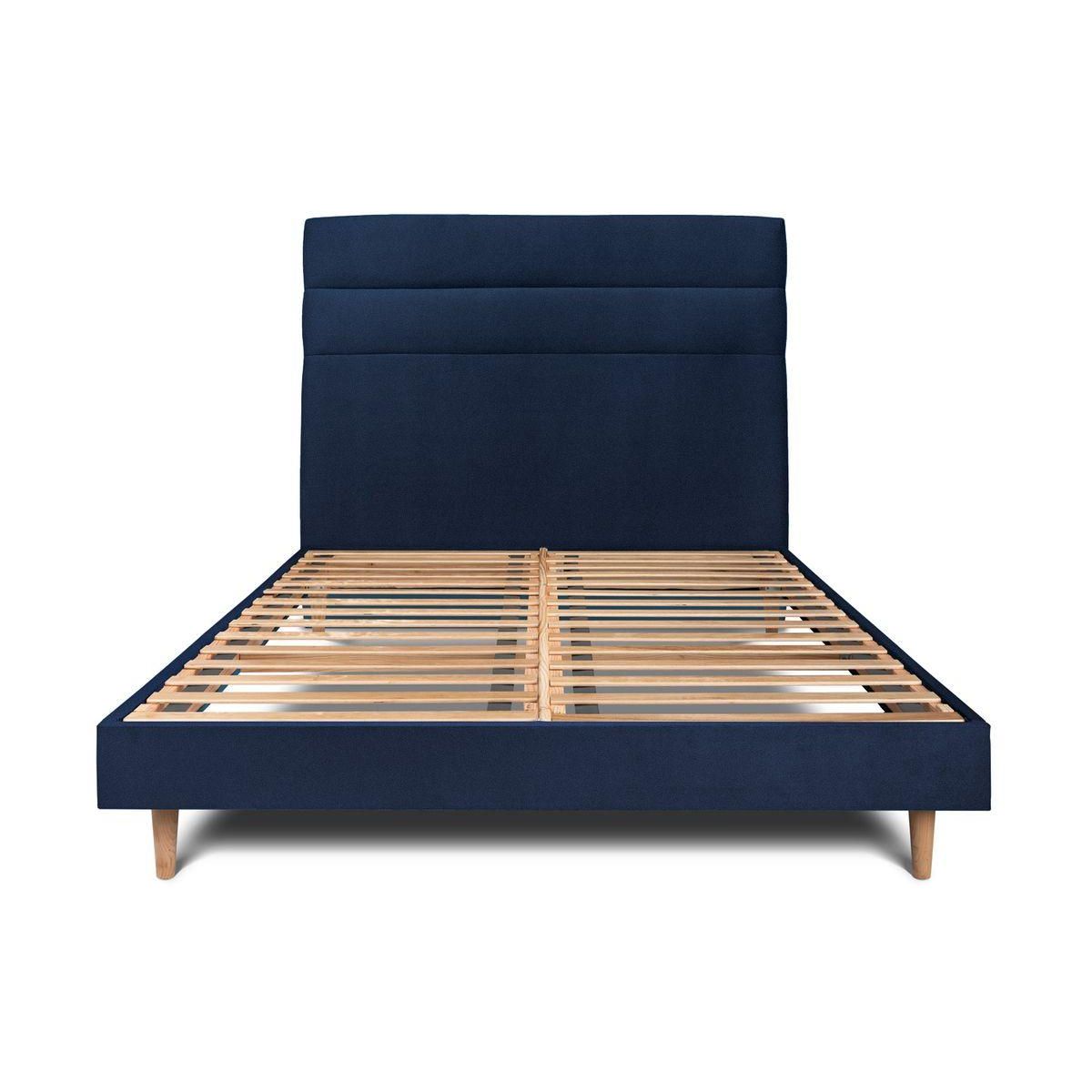 Sommeil de Plomb Lit avec tête de lit lignes velours et sommier kit - Hauteur totale : 29cm