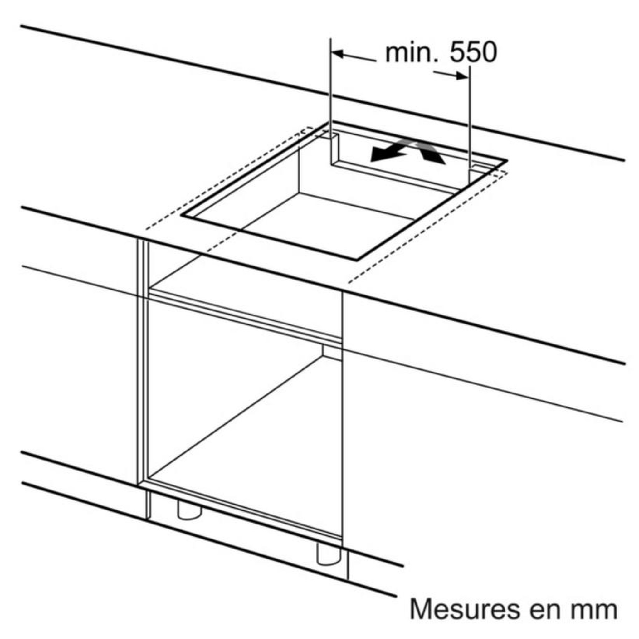 Voir la diapositive 3 : BOSCH Table de cuisson induction 60cm 4 feux 7400w noir - pvq611bb6e