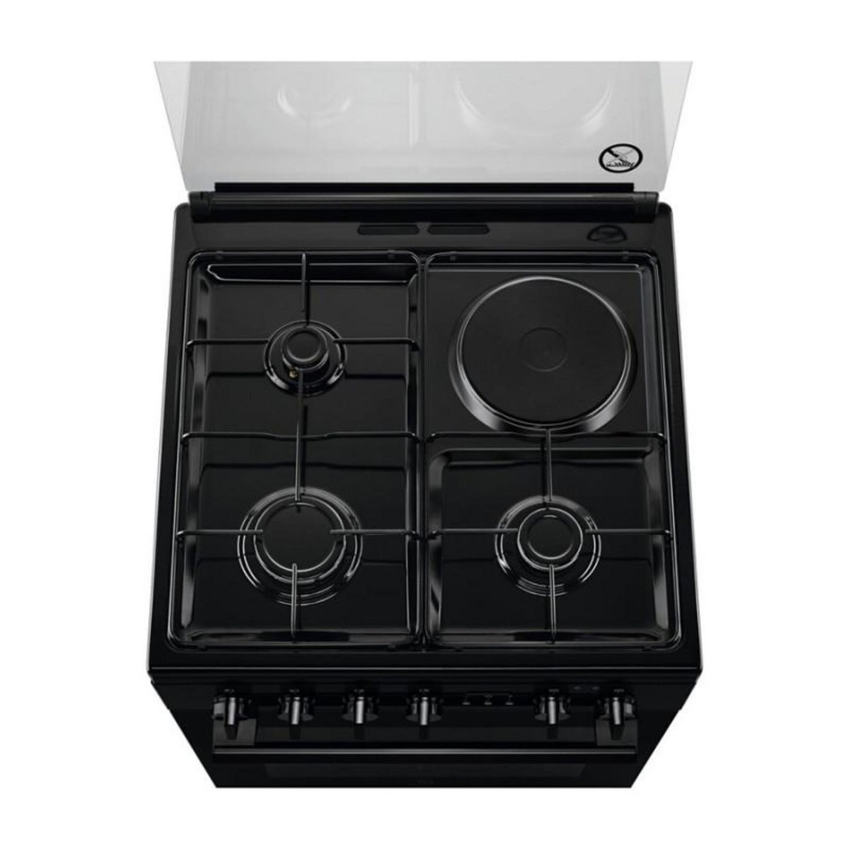 ELECTROLUX Cuisinière mixte Electrolux Cuisiniere Mixte gaz electrique 4 foyers 60x60 Multifonction