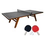 Voir la diapositive 1 : SWEEEK Table de ping pong intérieur deluxe avec 2 raquettes et 3 balles