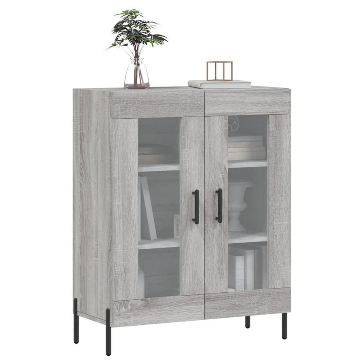 VIDAXL Buffet sonoma gris 69,5x34x90 cm bois d'ingenierie