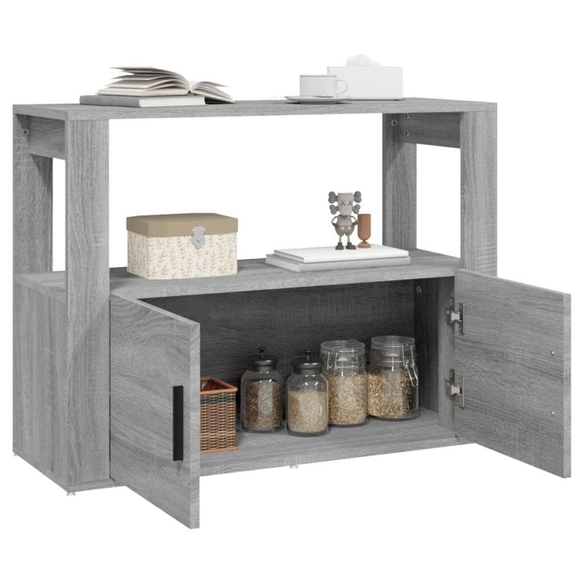 VIDAXL Buffet Sonoma gris 80x30x60 cm Bois d'ingenierie