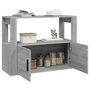 Voir la diapositive 4 : VIDAXL Buffet Sonoma gris 80x30x60 cm Bois d'ingenierie