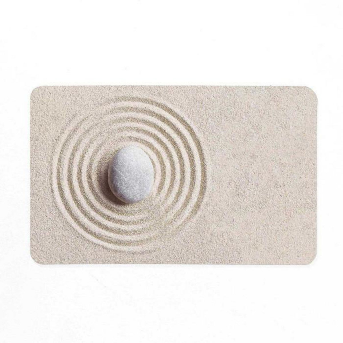 Paris Prix Tapis de Bain Imprimé  Serena  50x80cm Beige