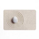 Paris Prix Tapis de Bain Imprimé  Serena  50x80cm Beige