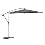 HESPERIDE Parasol décentré Manao - Diamètre 3 mètre - Ardoise
