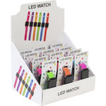 MONTRE SILICONE LED Assortiment, modèle choisi aléatoirement EW 210036