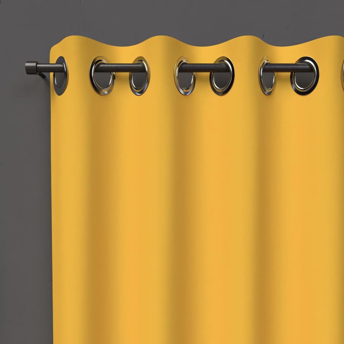 SOLEIL D'OCRE Rideau à oeillets OCCULTANT, par Soleil d'ocre
