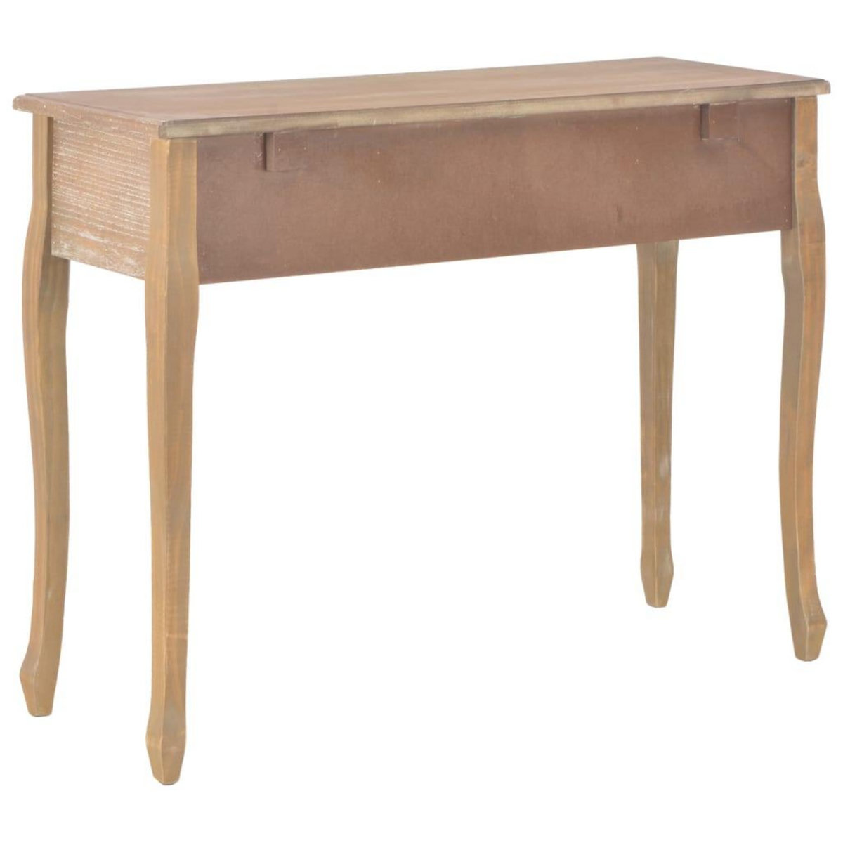 VIDAXL Table de console et coiffeuse avec 3 tiroirs Marron